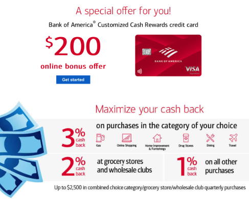 How to get your $200 cash rewards bonus with Bank of America Customized Cash Rewards